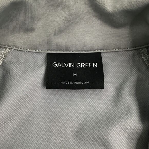 Galvin Green Golf Windbreaker Jacket Mens Size Medium Grey Full Zip Performance - Picture 9 of 14
